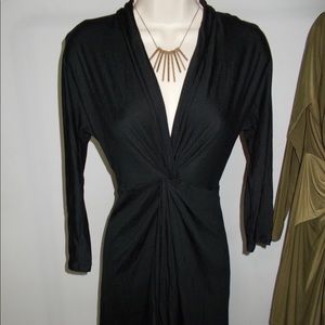 Timeless black midi dress